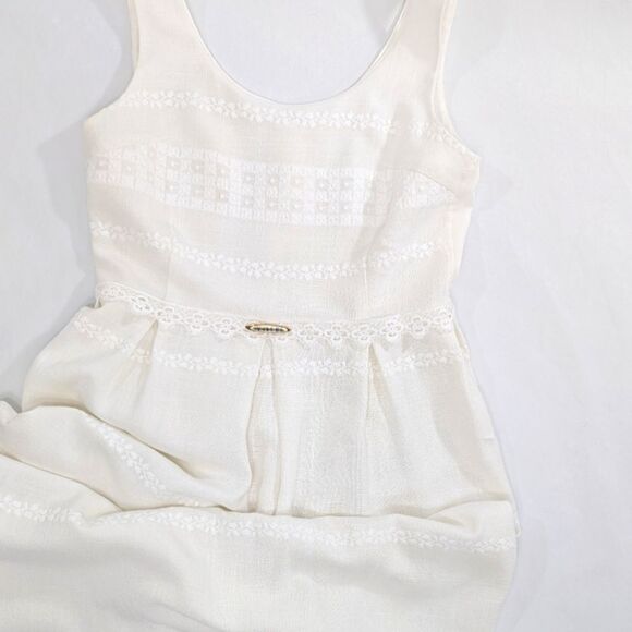 Vintage Linen Midi Dress - Picture 3 of 8